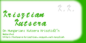 krisztian kutsera business card